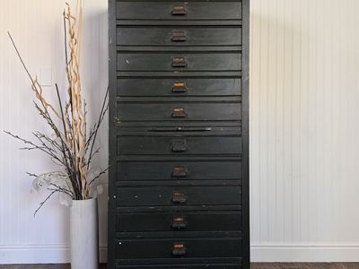 Antique 12-Drawer Mercantile Cabinet