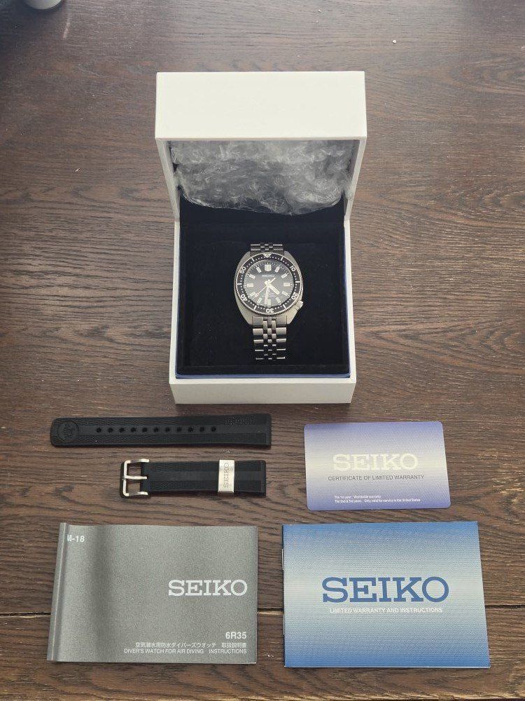 Seiko Prospex Diver's SPB317J1 SS Automatic Watch with Black Rubber Strap