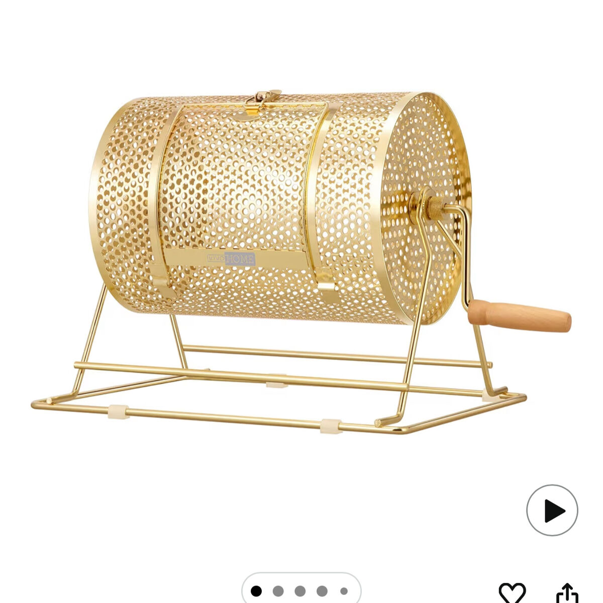 Brass Plated Raffle Drum Lottery Spinner