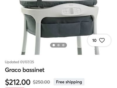 Graco Smart Bassinet Excellent Condition