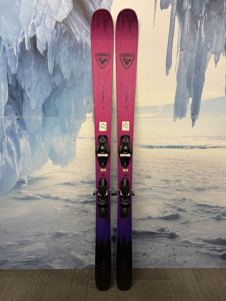 New Rossignol Sender Free 100 184cm Skis w/ Atomic Strive 13 Bindings