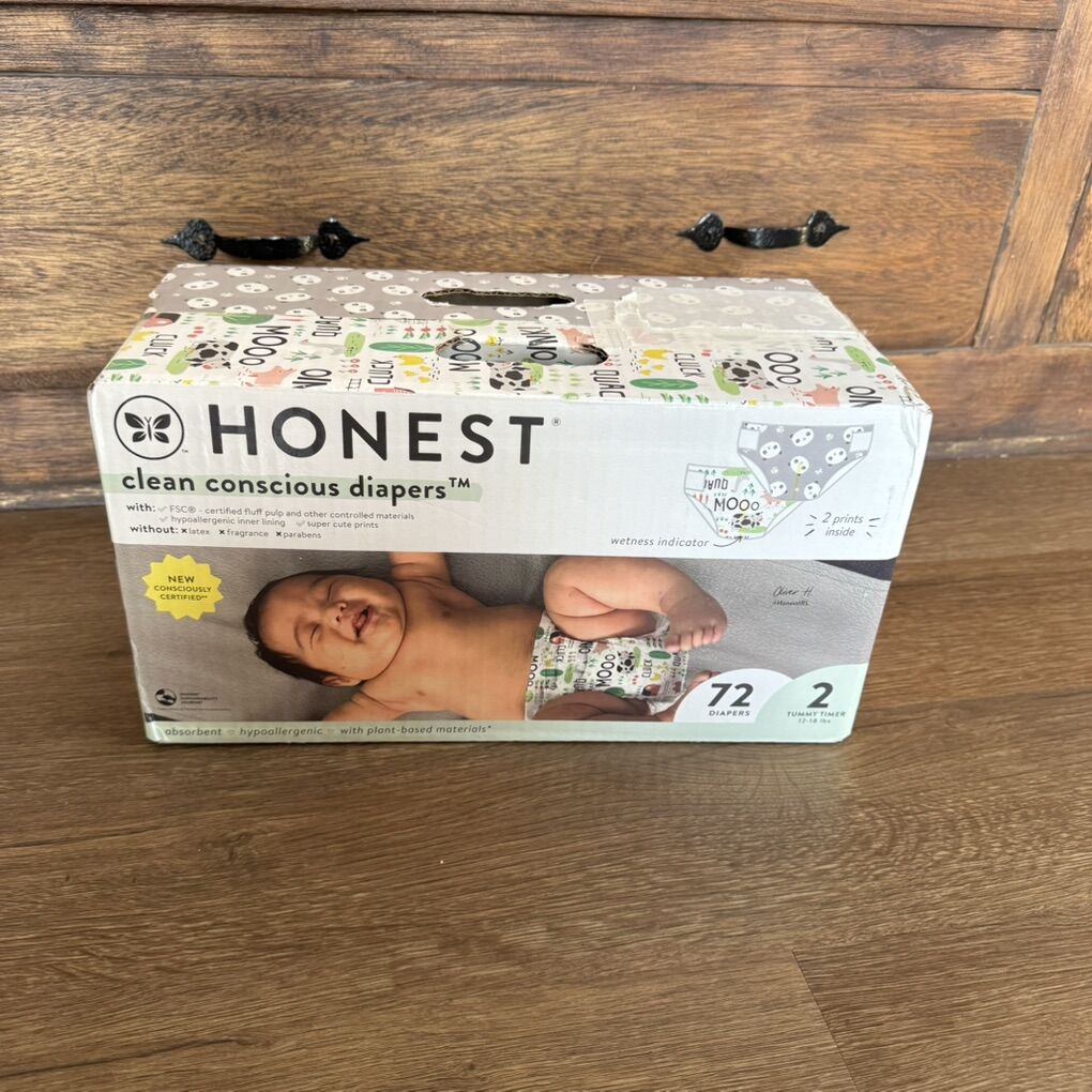 New Honest Company Clean Conscious Diapers Size 2