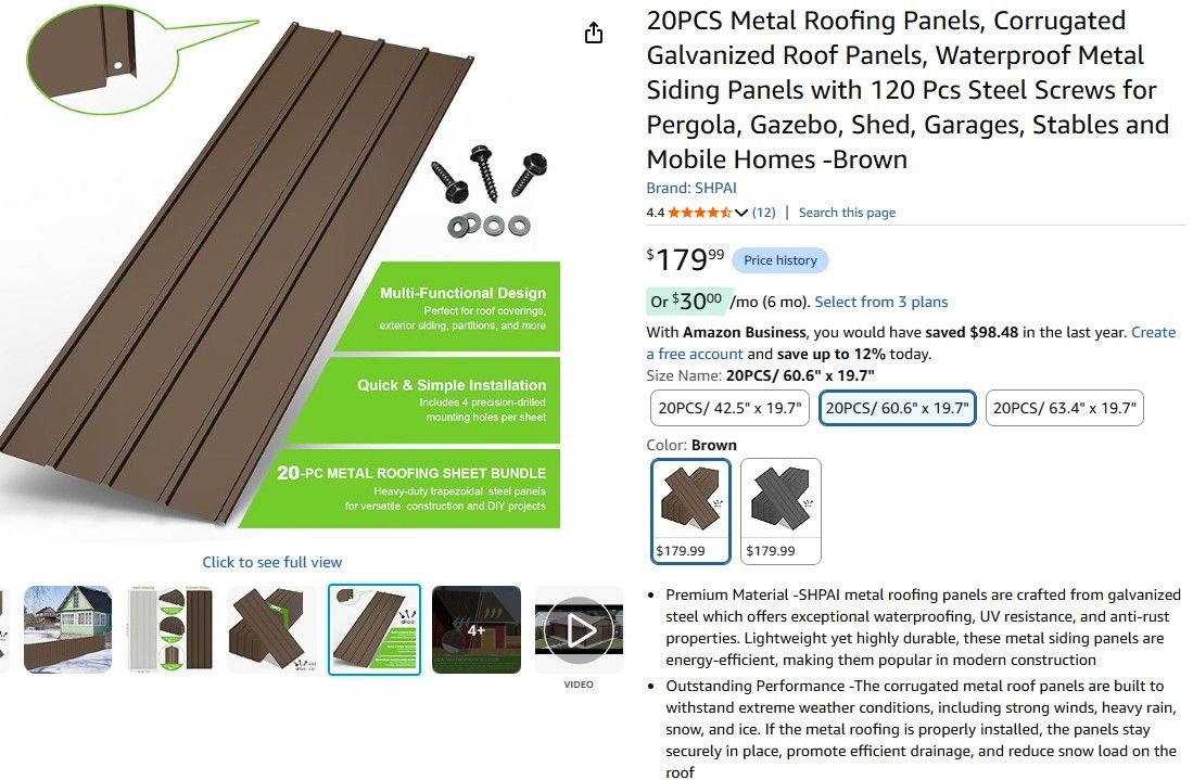 Metal Roofing Panels