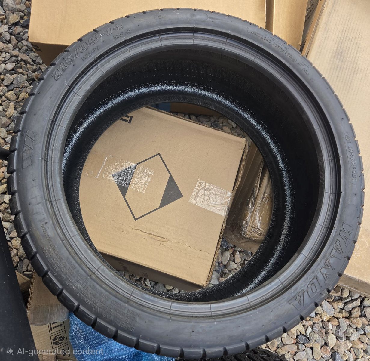 Wanda P825-02 215/35-14 Golf Cart Tire - New, Unmounted