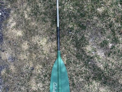 Cabelas Single Blade Green T-Grip Canoe Paddle