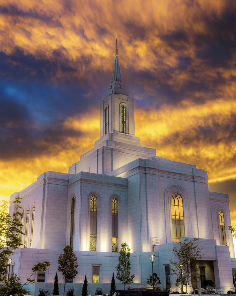 11x14 Picture of the Orem Utah Temple