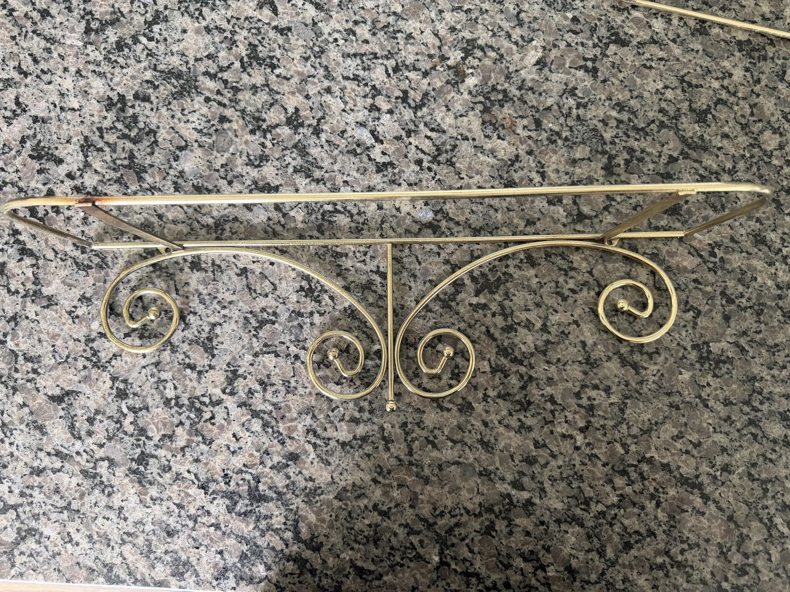 Brass and Glass Shelves
