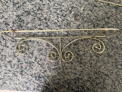 Brass and Glass Shelves