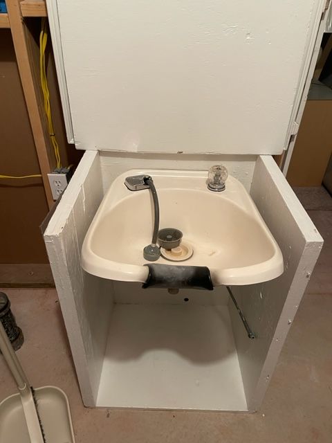 Hair Porcelain Sink with Mirror