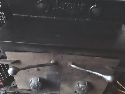 Vintage heavy plate steel Wood Burning Stove