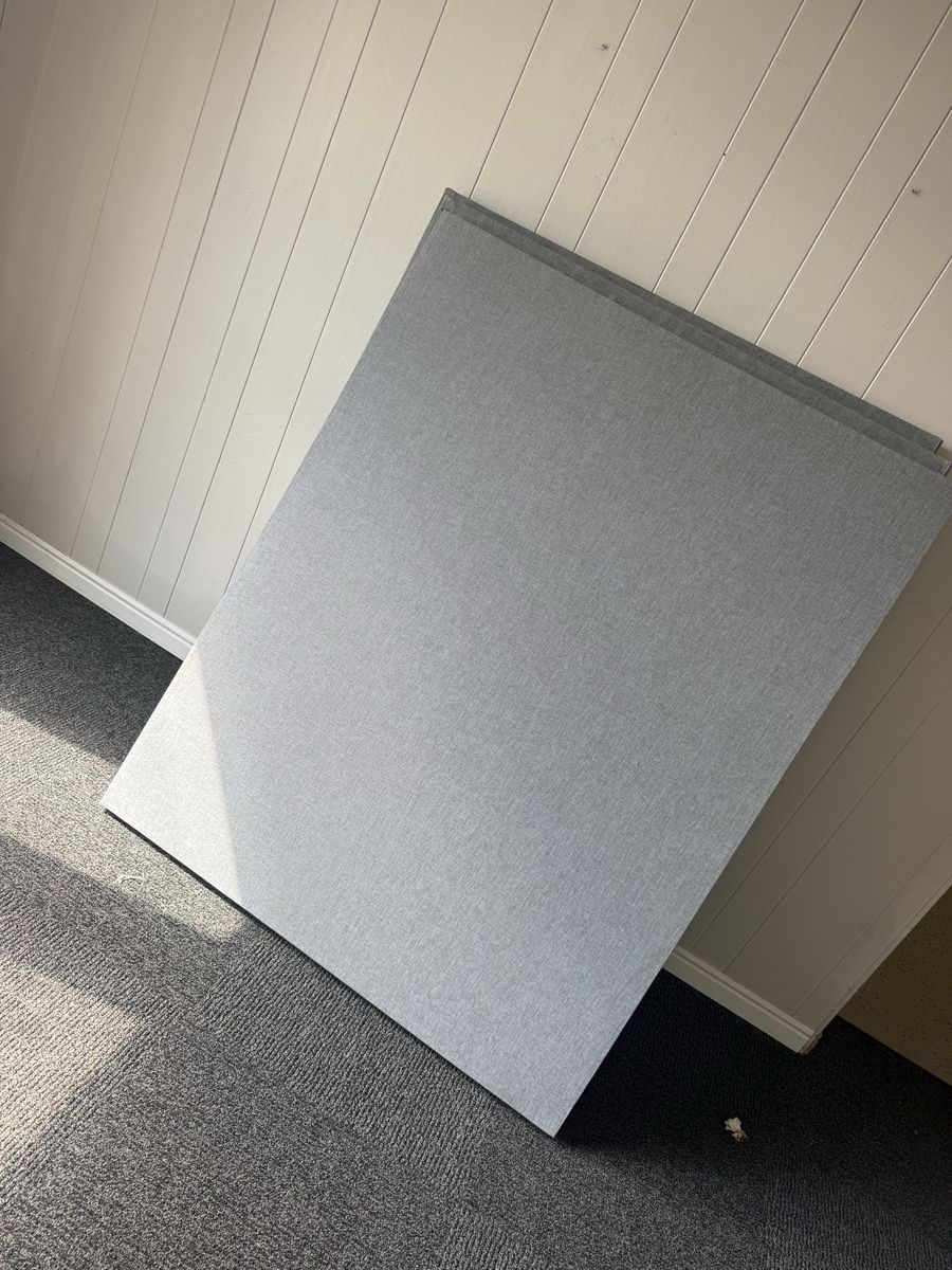 Light Gray Acoustic Panels - Sound Dampening Tiles for Home or Studio (Set of 3)