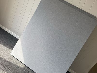 Light Gray Acoustic Panels - Sound Dampening Tiles for Home or Studio (Set of 3)