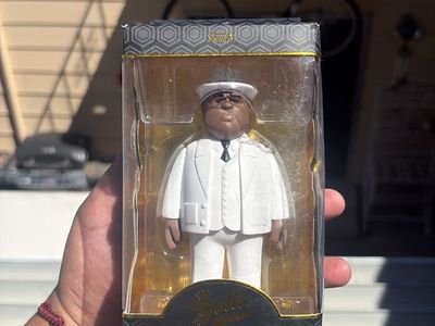 This is a Funko Gold Premium Vinyl Figure of The Notorious B.I.G., released in 2021.