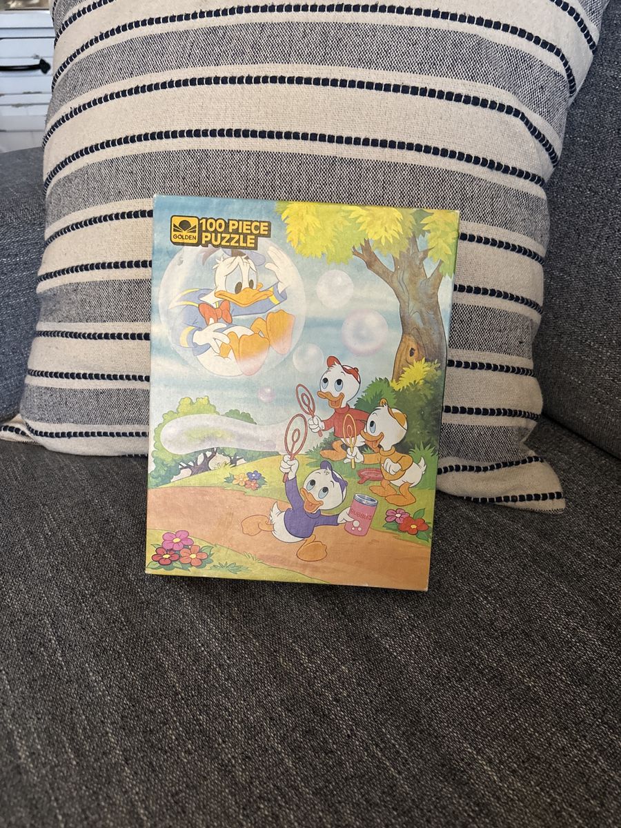 Golden Disney Donald Duck & Nephews 100 Piece Jigsaw Puzzle Vintage Family Fun