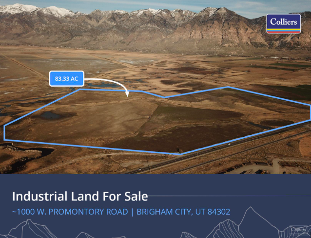 83 Acres Industrial Land | I-15 Frontage | Inland Port | Brigham City