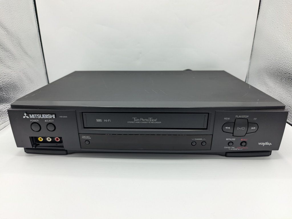 Mitsubishi HS-U540 VCR VHS Player HiFi Stereo 4 Head Twin PerfectTape - Serviced - Tested