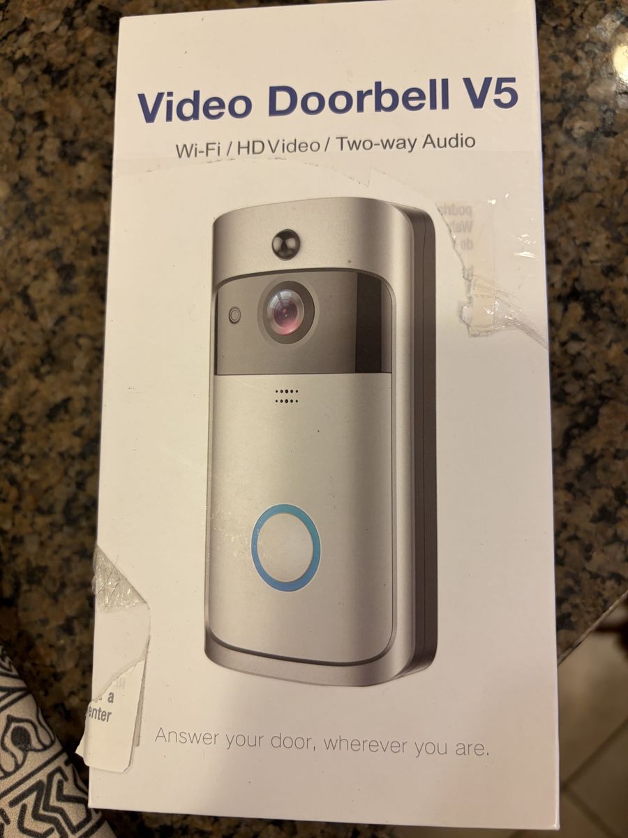 Video Doorbell V5 - Wi-Fi, HD Video, Two-way Audio Smart Home Security
