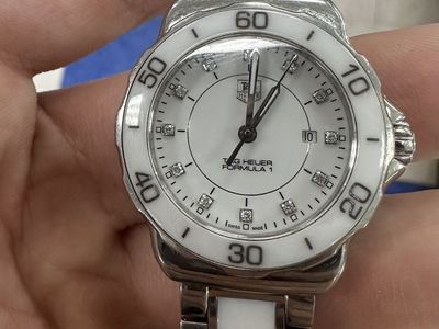 Formula 1 Quartz White Ceramic Diamond Dial