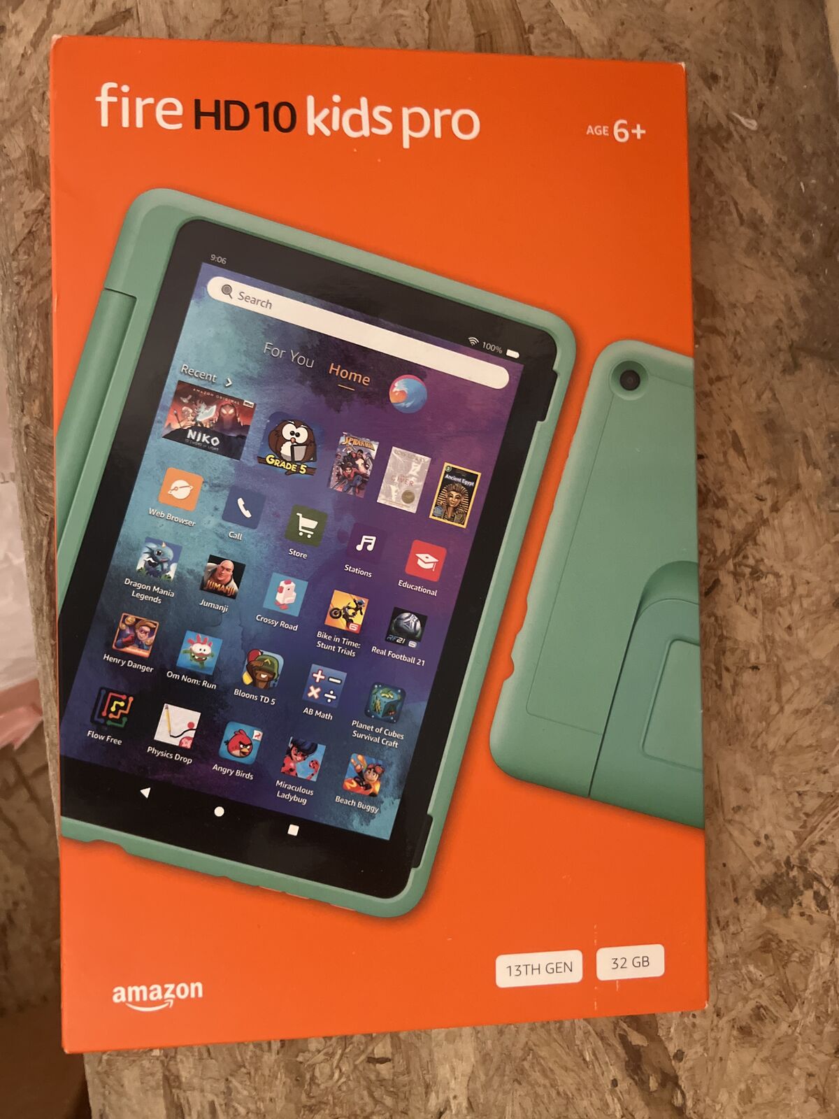 New unopened fire hd10 kids pro tablet