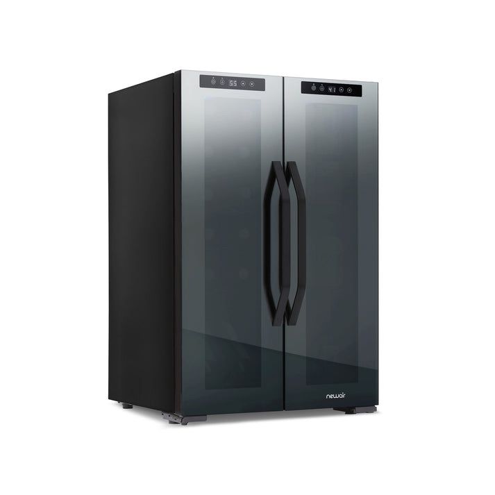 NewAir Dual Zone Beverage & Wine Fridge – 39 Cans / 12 Bottles