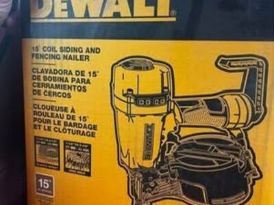 Brand New 15' dewalt Coil Nailer