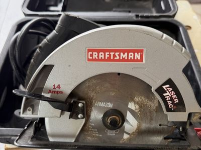 Craftsman 10860 7-1/4 in. 14-Amp Circular Saw with Laser Trac and Case