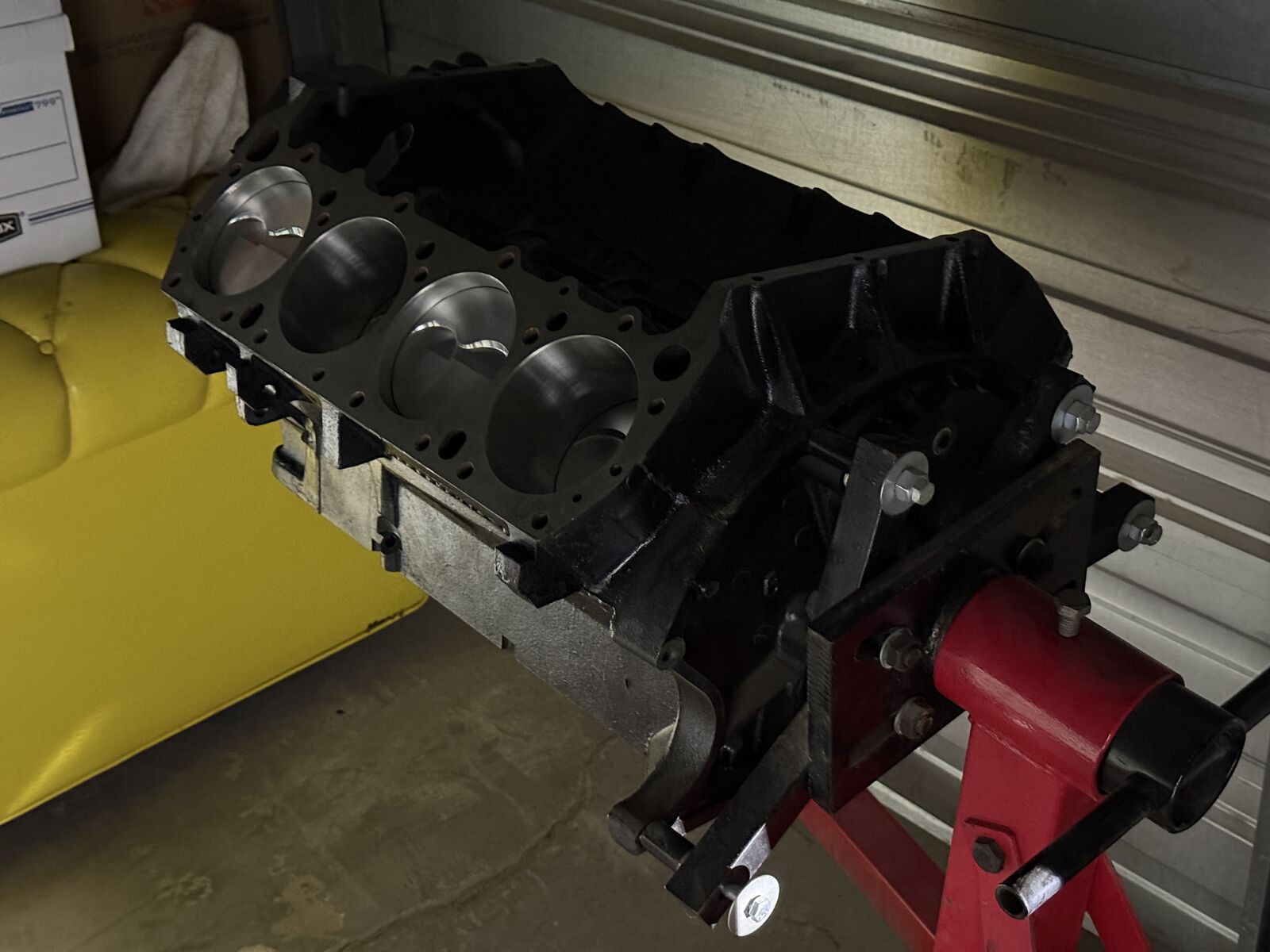 REBUILT Chrysler 440 RB Engine Block (.030 over) + NEW Distributor, Alternator & Damper