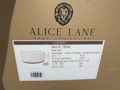 Alice Lane Pippa Ottoman New