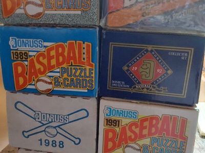 Vintage Baseball Card Collection: Donruss 1987-1991, Topps 1993, Upper Deck 1991 - Unopened Boxes & Sets