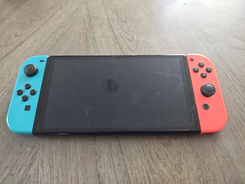 Nintendo Switch Console with Neon Blue & Red Joy-Cons - Used