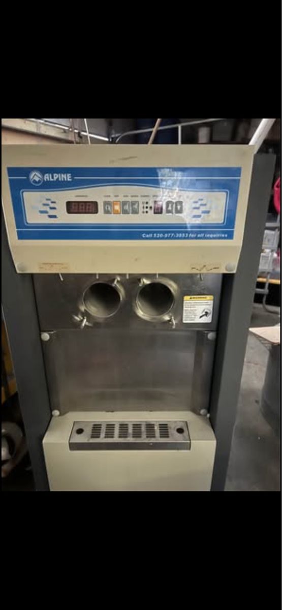 Alpine Commercial Ice Cream/Yogurt/Gelato Machine, Dual Flavor, Restaurant Equipment