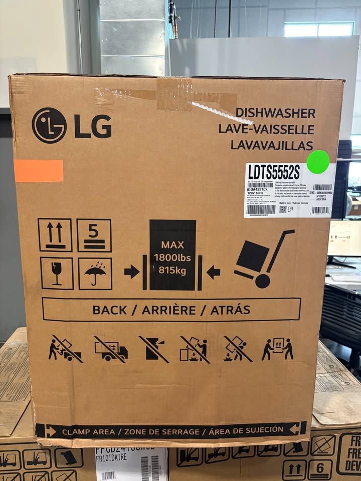 LG LDTS5552S Premium 24" Built-in Smart Dishwasher in Stainless Steel, Brand New!