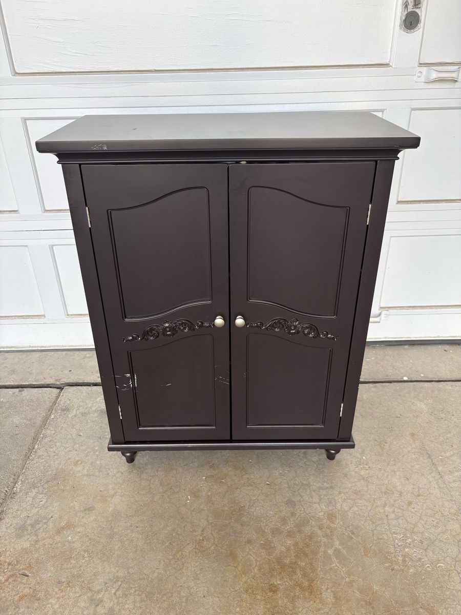 Espresso Storage Cabinet / Linen Cabinet
