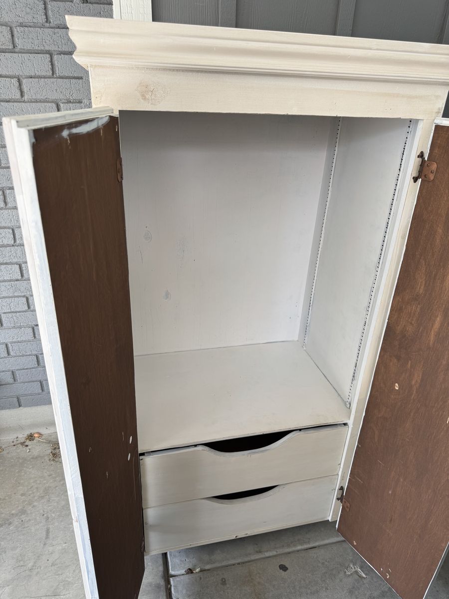 Wood wardrobe
