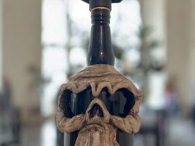 Handcrafted Color Changing LED Skull Lamp