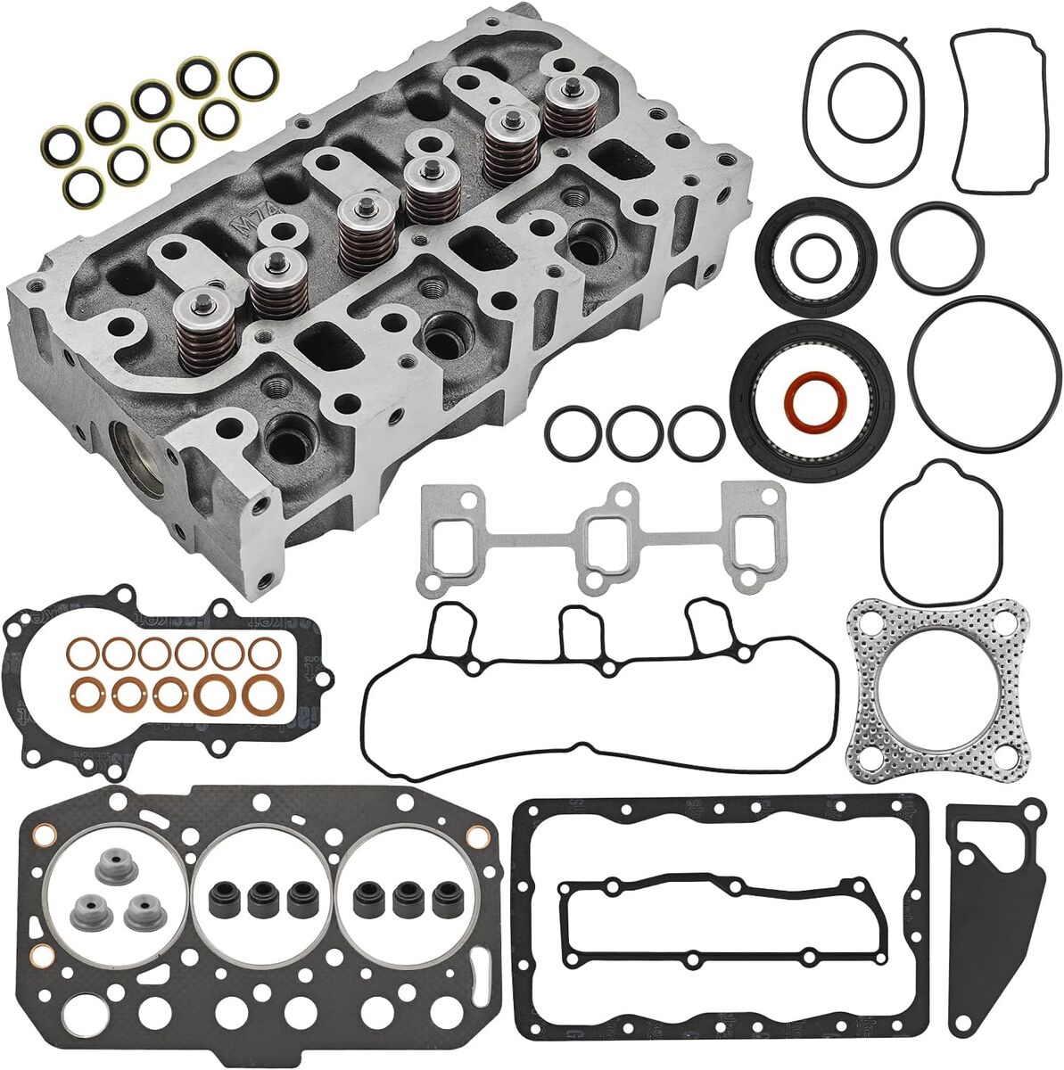 John Deere 1023E Engine Cylinder Head Assy and Gasket Set