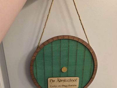 Hobbit door sign