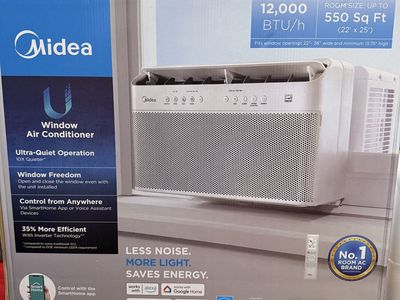 Midea U 12,000 BTU Smart Inverter Window Air Conditioner MAW12V1QWT