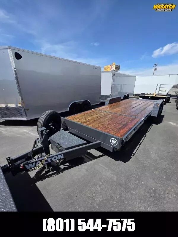 2025 Walton Trailers 7X22 TSX Hydraulic Tilt Flatbed Trailer