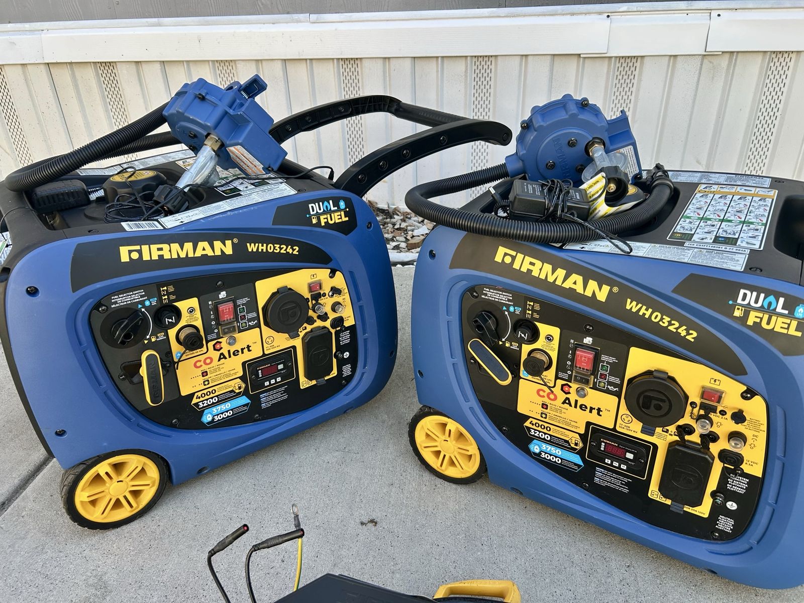 Two (2) Firman 4000 Watt Dual Fuel Generators