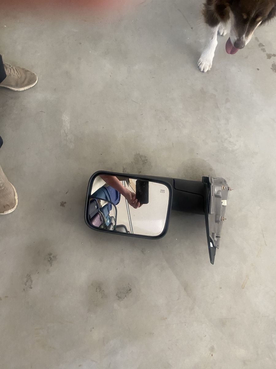 Passenger side towing mirror 02-08 1500 Dodge Ram 03-09 2500,3500 Dodge Ram