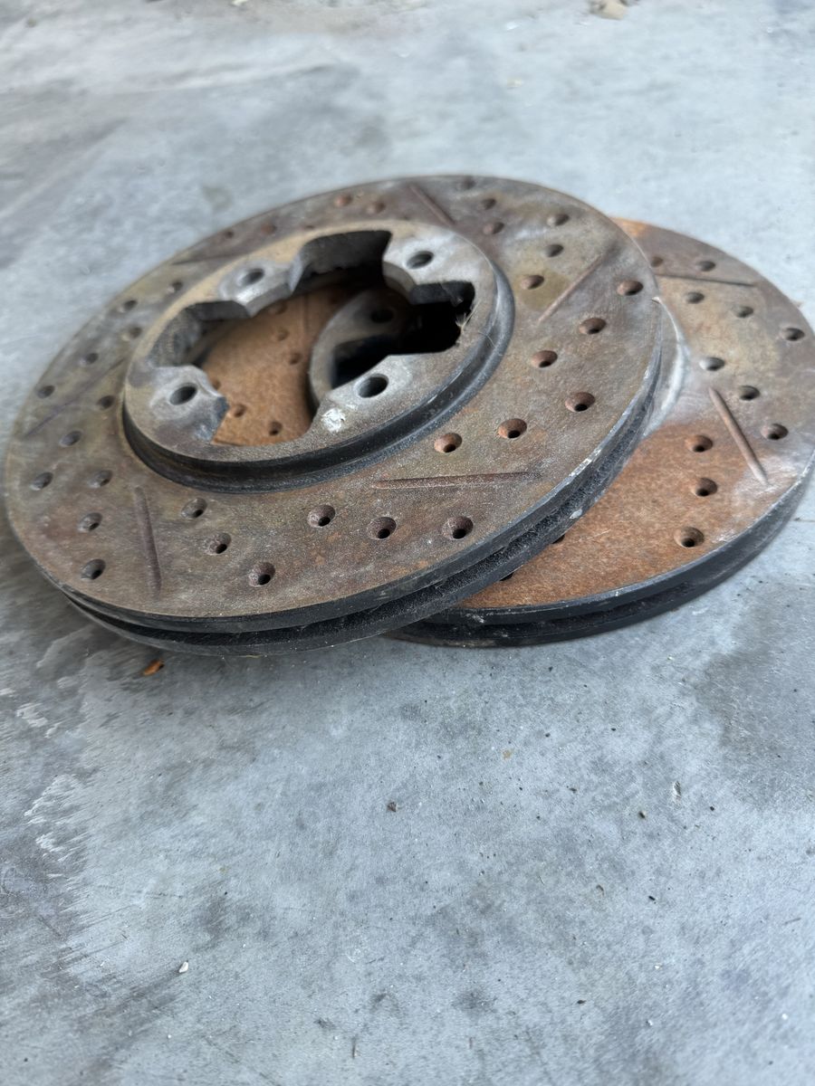 Datsun 280zx Front Brake Rotors Drilled Slotted Nissan