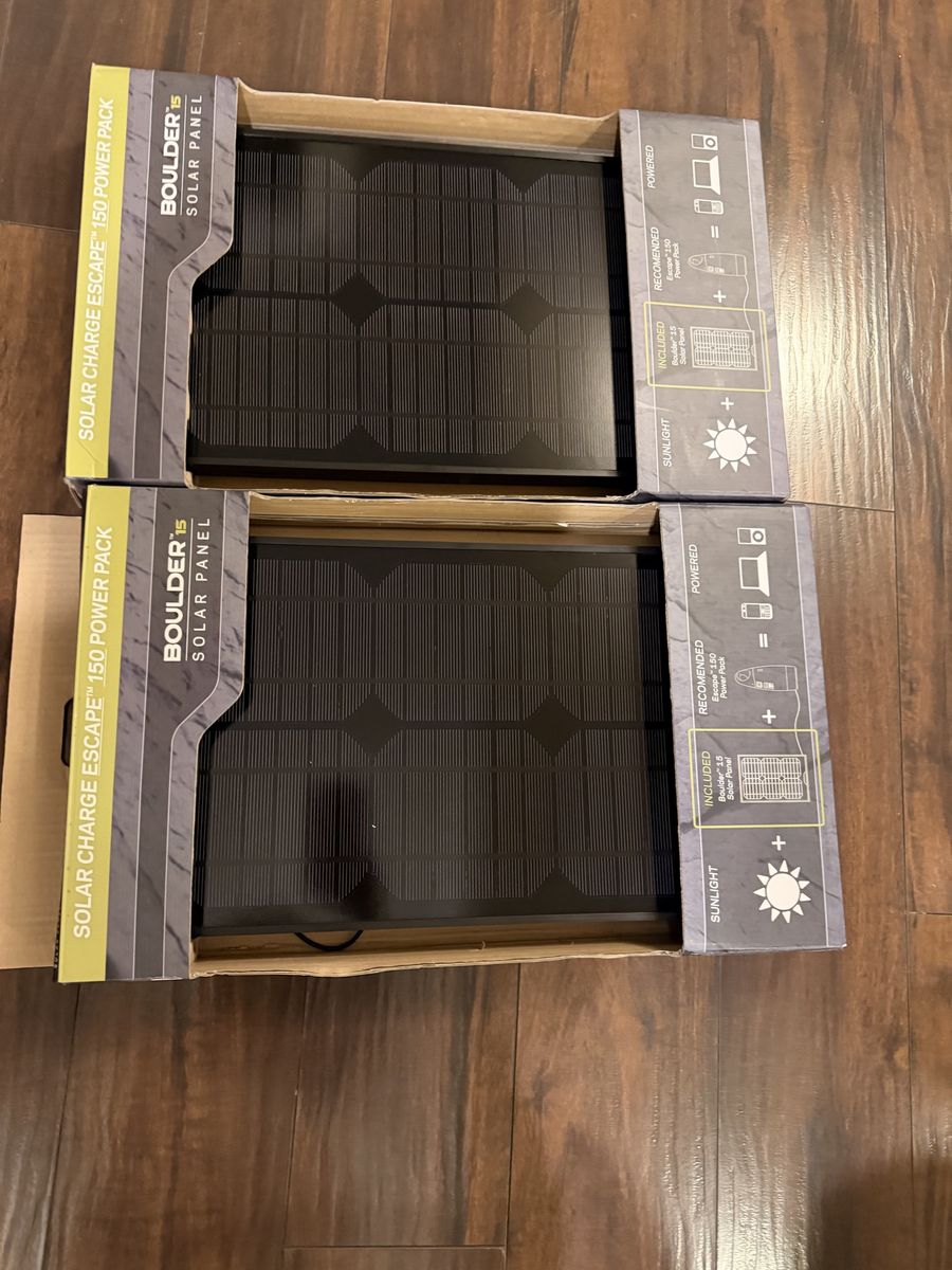 Set 2 GOAL ZERO Boulder 15 Solar Panel NEW