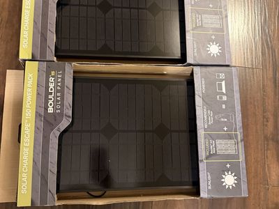 Set 2 GOAL ZERO Boulder 15 Solar Panel NEW