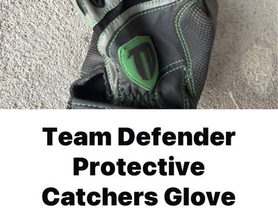 Team Defender Protective Catcher's Glove - Gray/Green