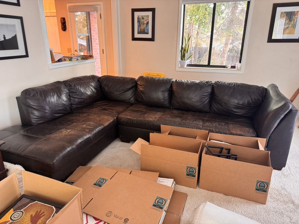 Leather Chase Lounge Sleeper Sofa