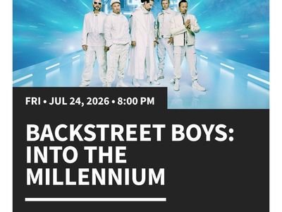 Backstreet Boys: Into The Millennium Concert Ticket - Las Vegas Sphere - July 24, 2026 @ 8PM