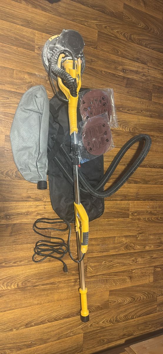 Yellow Drywall Pole Sander w/ Dust Collector