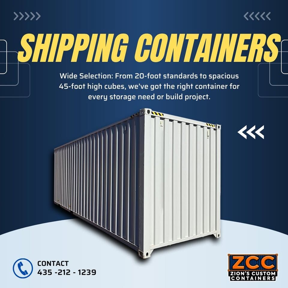 Construction Site Weather Worthy High Cube Shipping Containers Storage