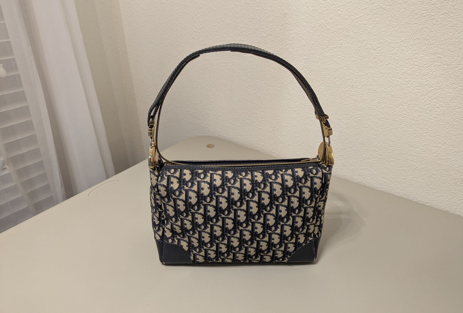 vintage christian dior trotter handbag   1970